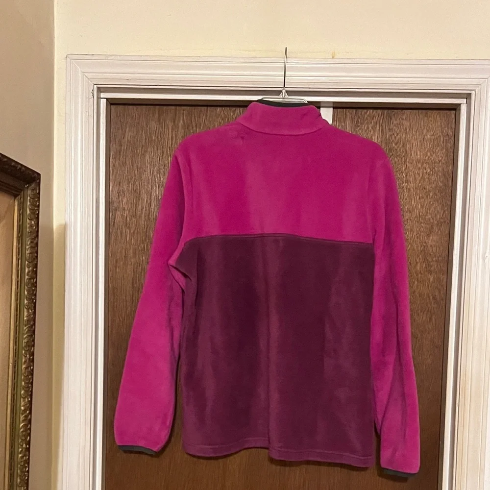 Columbia Two-Tone Pink and Purple Fleece Jacket - Picture 2 of 2